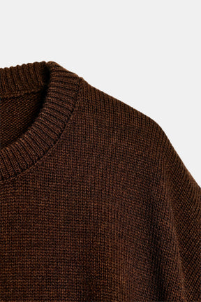 STRICKPULLOVER MIT WEITEN ÄRMELN