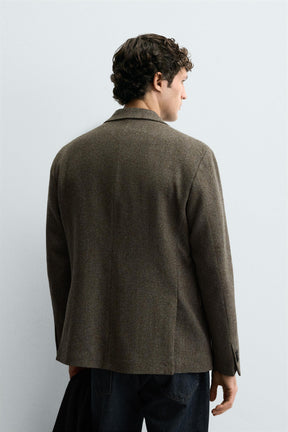 WOOL TEXTURED BLAZER - Image 3