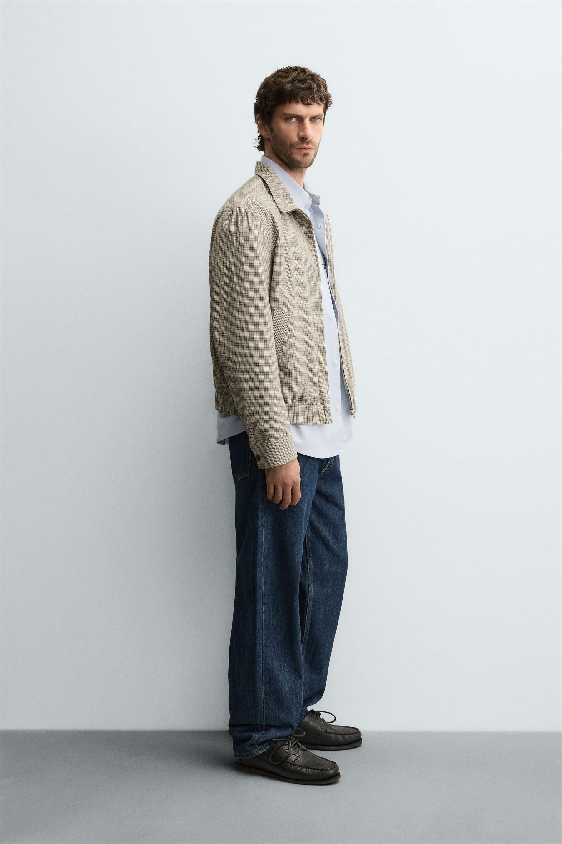 CHECK TEXTURED JACKET - Image 4