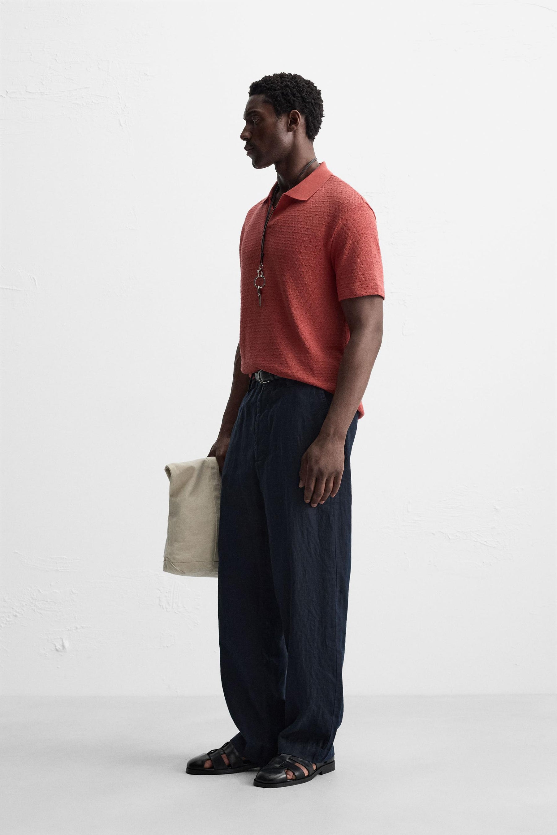 Geometric Jacquard Polo