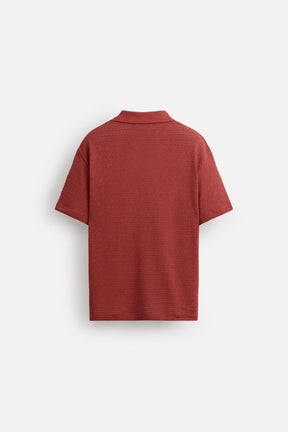 Geometric Jacquard Polo