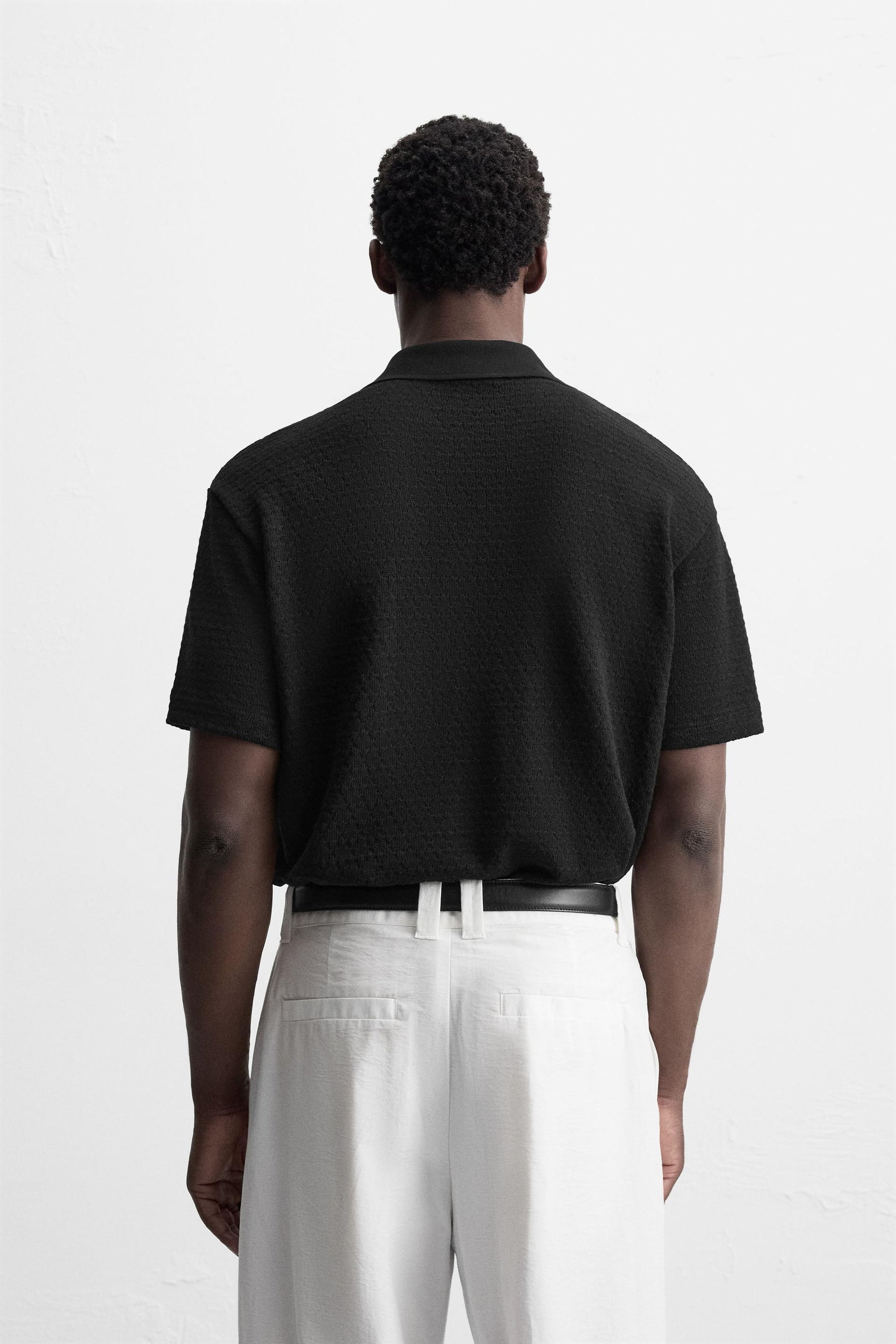 GEOMETRIC JACQUARD POLO SHIRT - Image 3