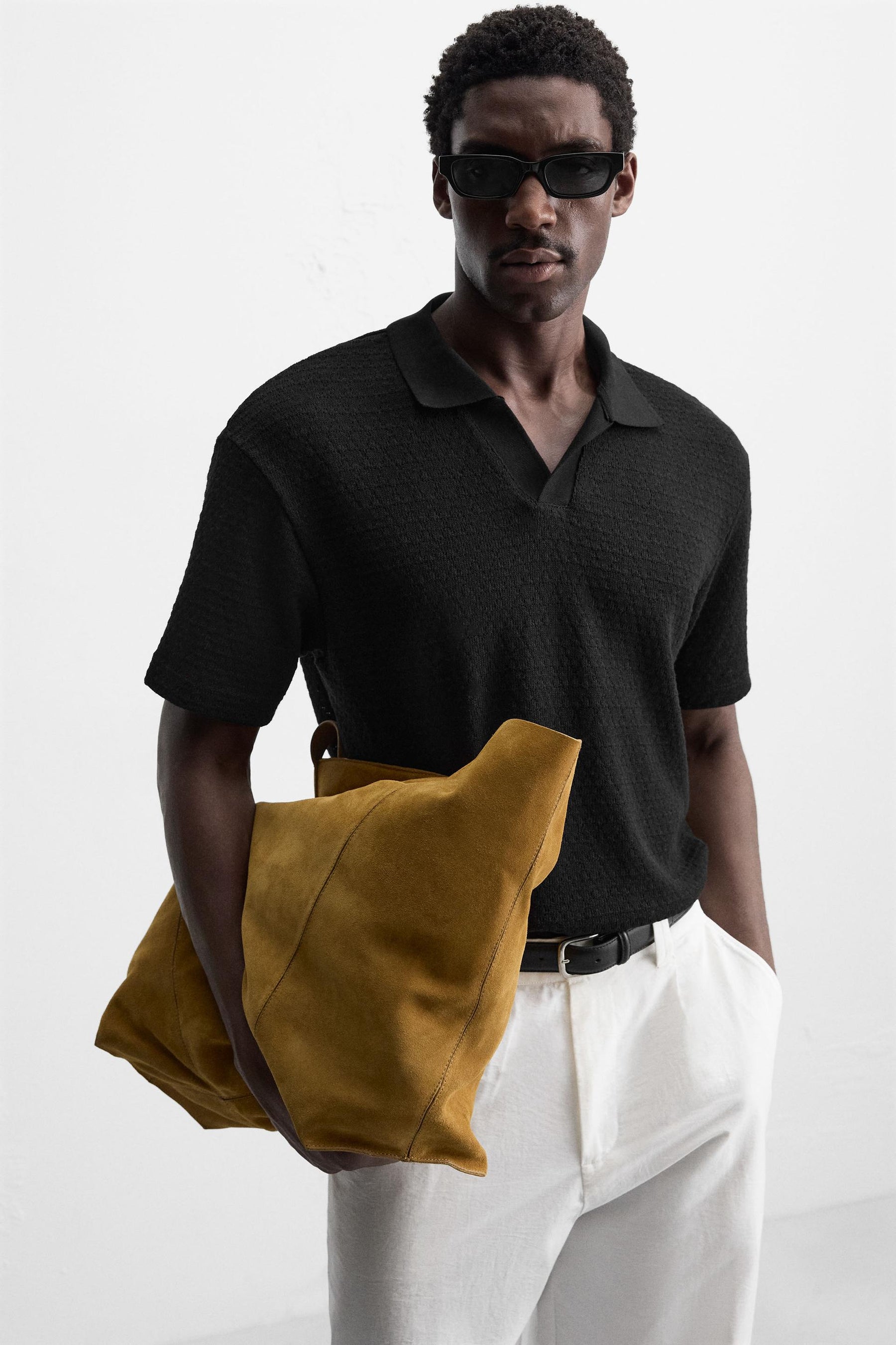 GEOMETRIC JACQUARD POLO SHIRT - Image 5
