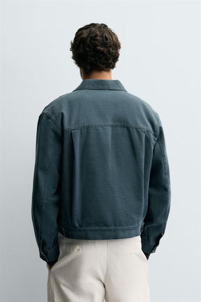 WASHED CROPPED FIT JACKET - Image 3