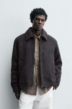 CROPPED TEXTURED OVERSHIRT - Image 2