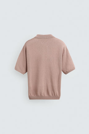 TEXTURED KNIT POLO SHIRT - Image 8
