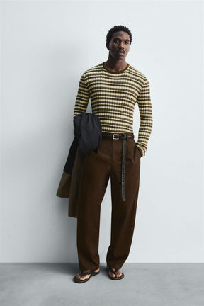 STRIPED JACQUARD JUMPER - Image 1