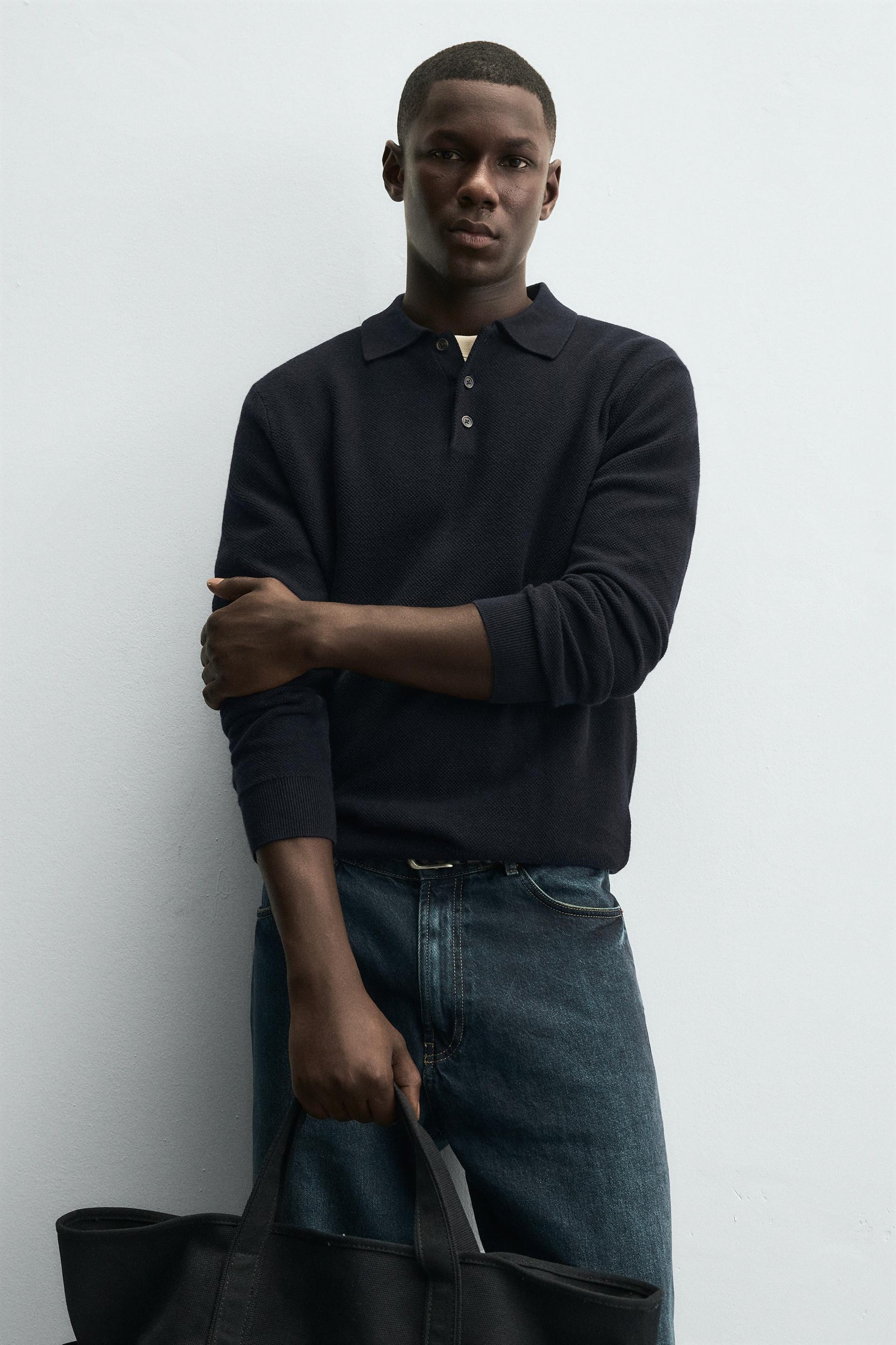 COTTON/LYOCELL KNIT POLO SHIRT - Image 6
