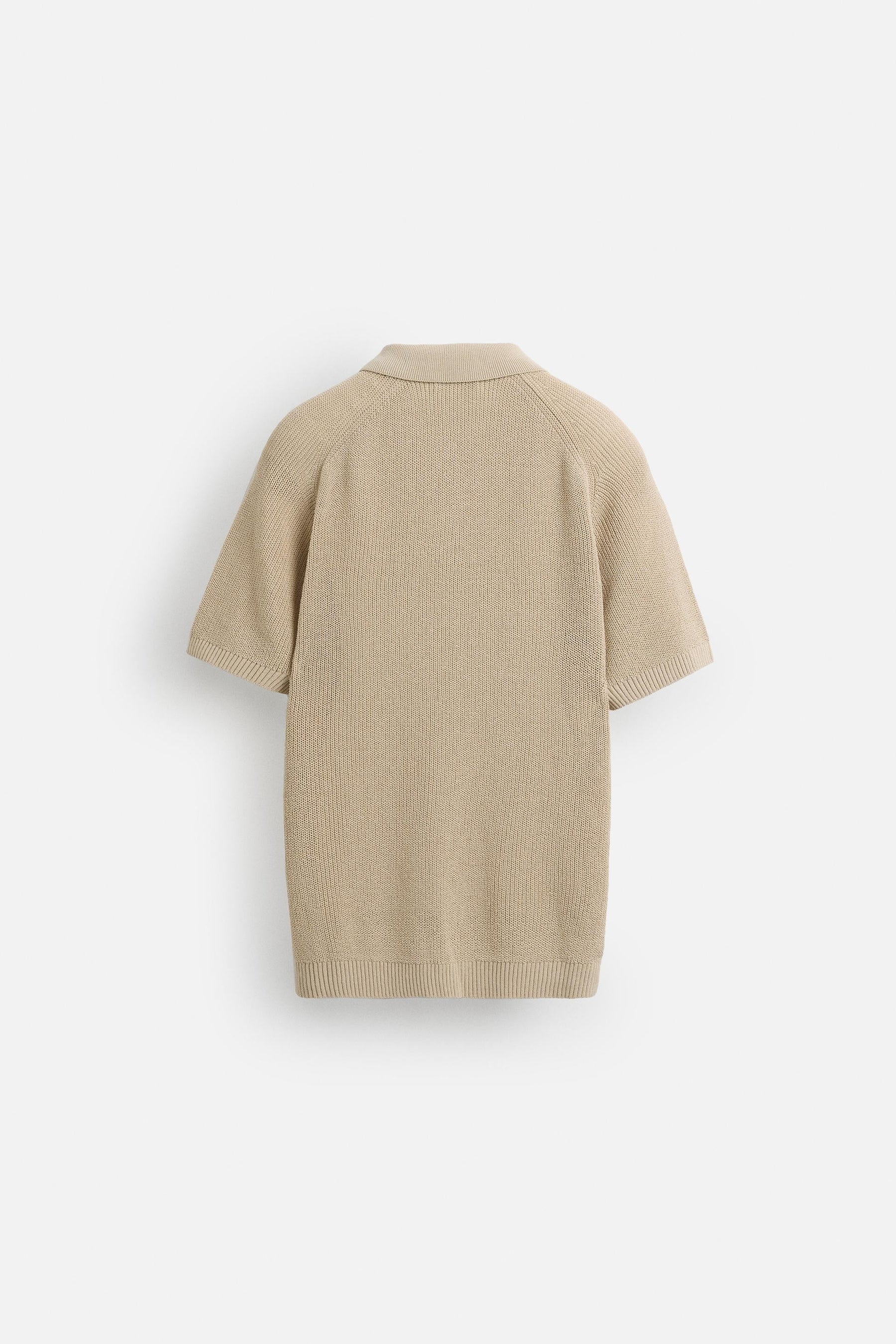 TEXTURED KNIT POLO SHIRT - Image 8