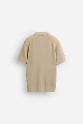 TEXTURED KNIT POLO SHIRT - Image 8