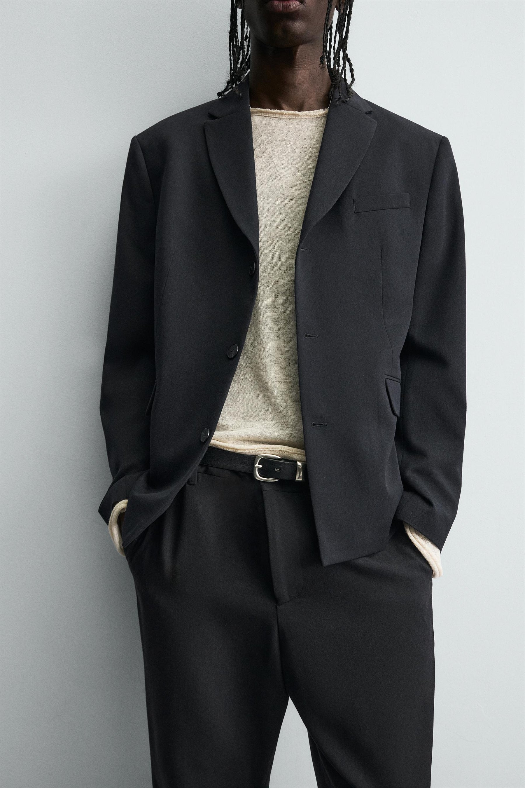 WOOL BLEND SUIT BLAZER - Image 6