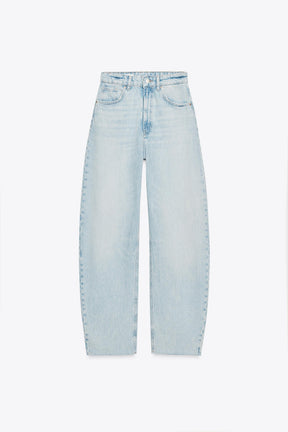 High-Waist Barrel Jeans