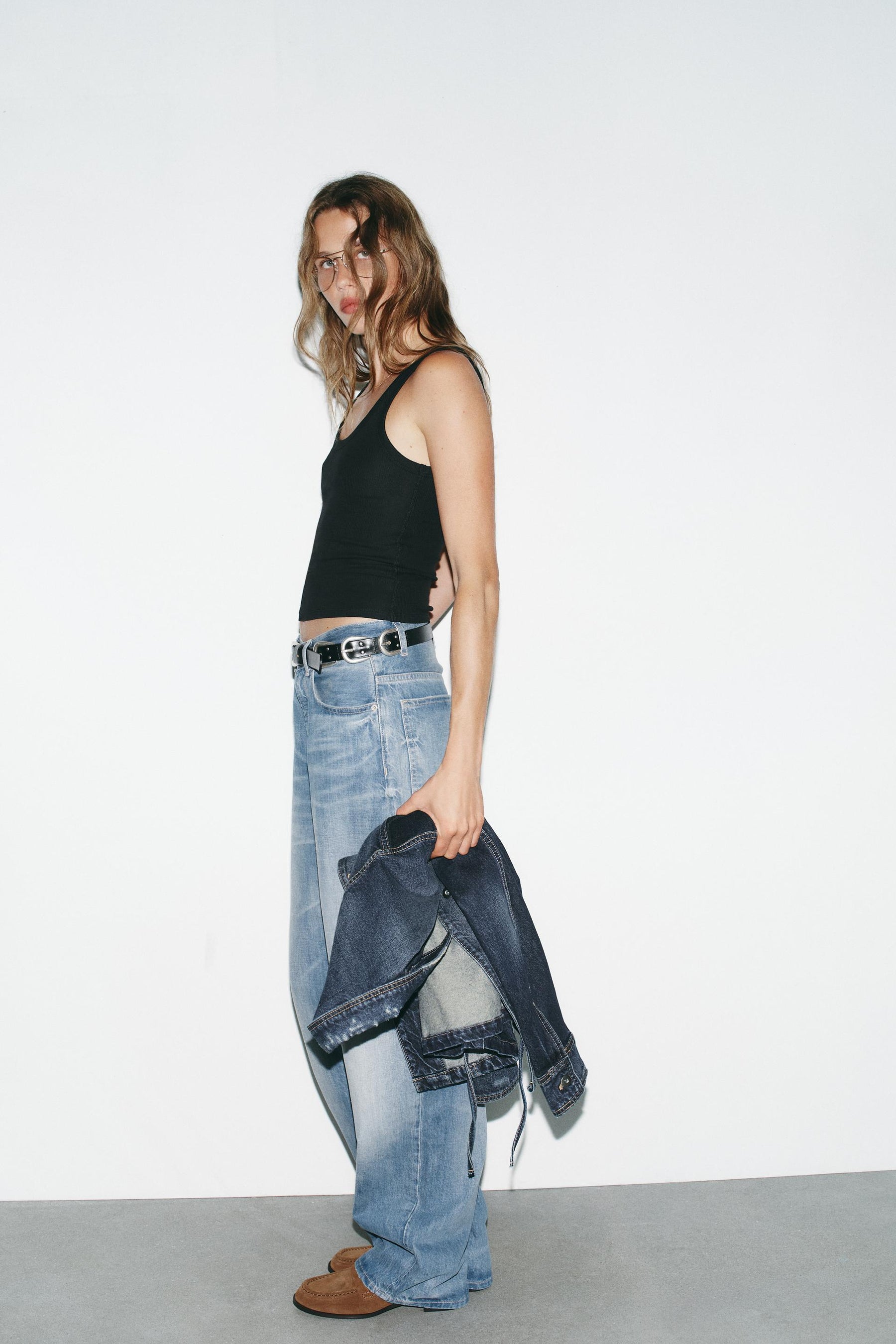 Straight Wide High-Waist Jeans