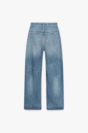 Straight Wide High-Waist Jeans