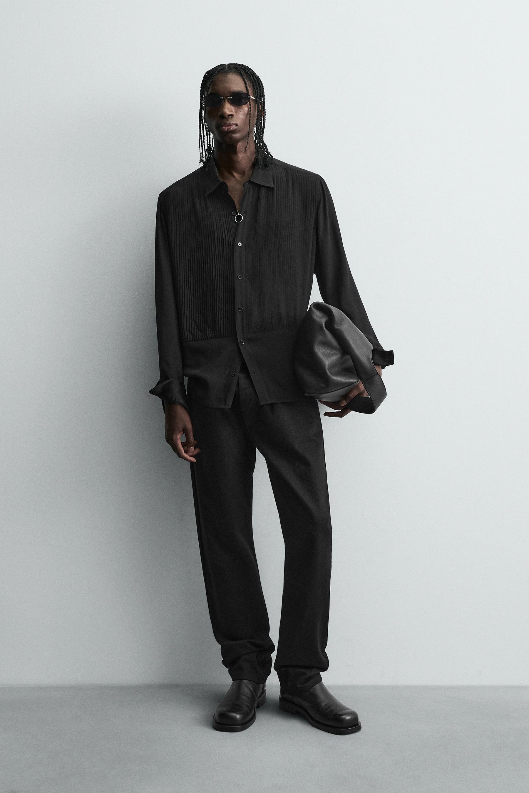 FLOWING SHIRT WITH PINTUCKS - Image 1