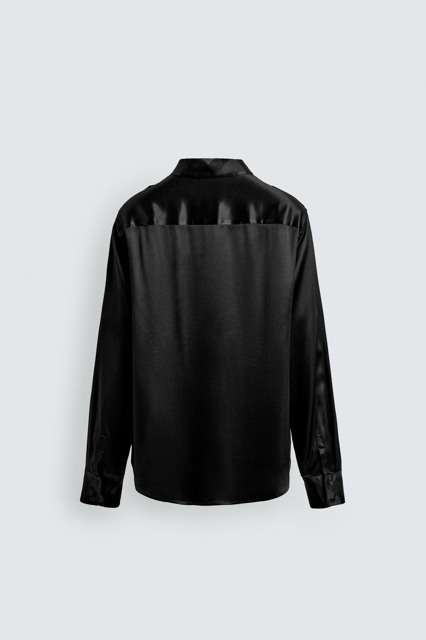 SATIN RELAXED FIT SHIRT - Image 9