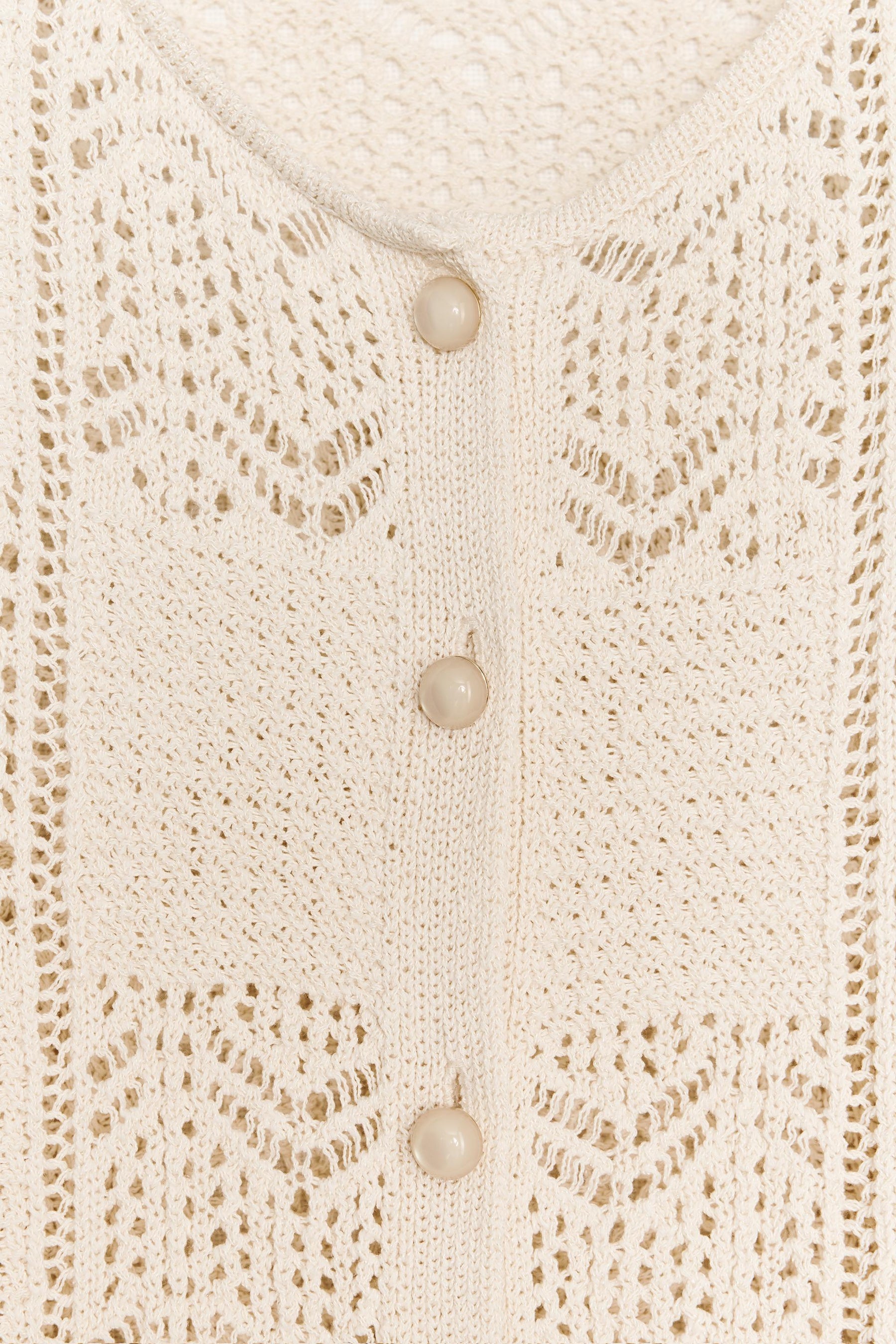 POINTELLE KNIT CARDIGAN - Image 4