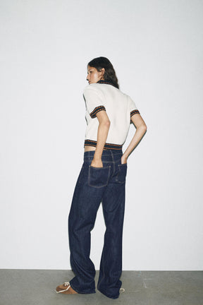 STITCHED KNIT CARDIGAN WITH SHORT SLEEVES - Image 4