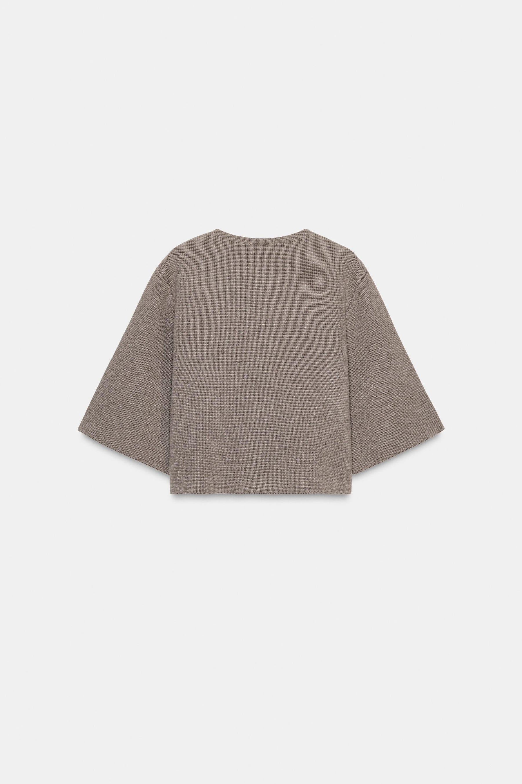 Strickjacke mit bezogenem