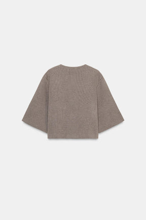 Strickjacke mit bezogenem