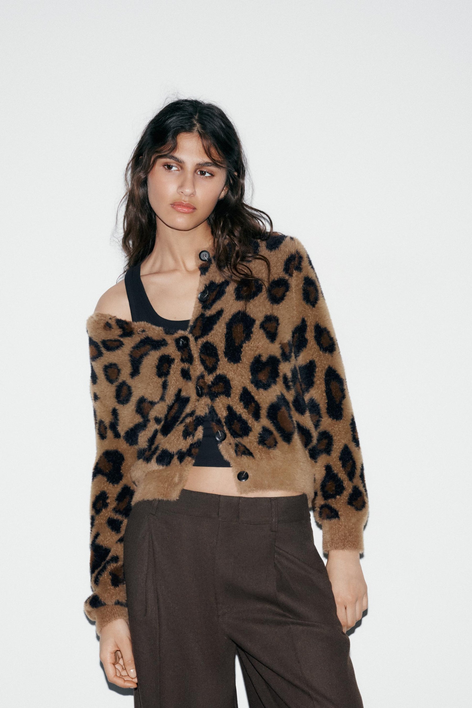 Jacquard-Strickjacke