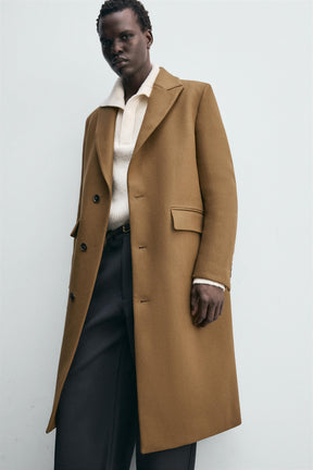 WOOL BLEND STRUCTURED COAT - Image 6