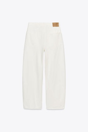 Pleated Cotton Trousers