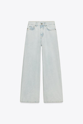 High-Waist Palazzo Jeans