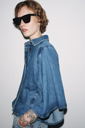 Denim Kimono Shirt