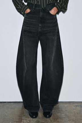 High-Waist Barrel Jeans