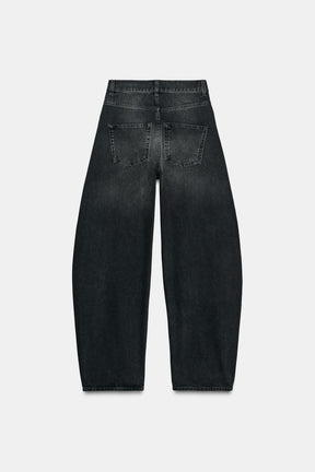 High-Waist Barrel Jeans