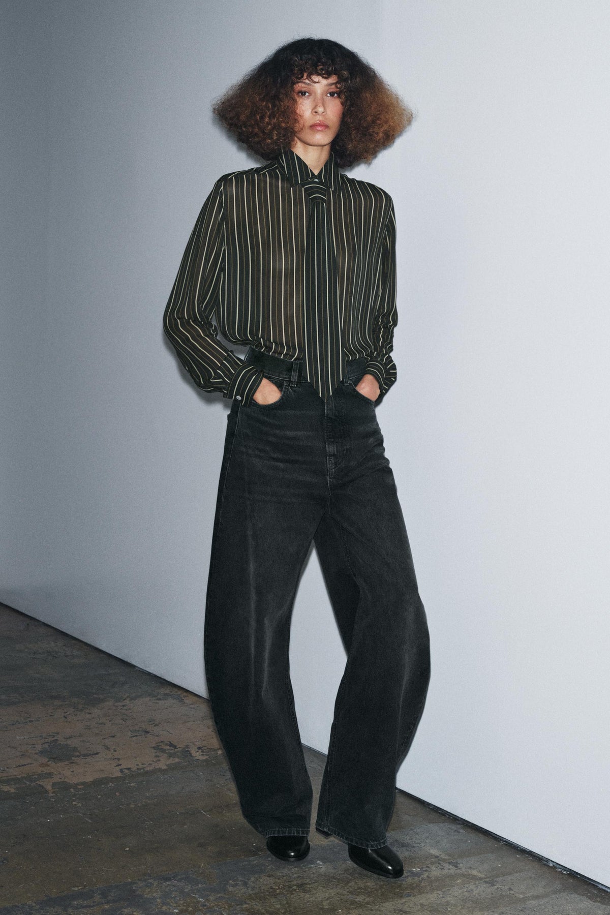 High-Waist Barrel Jeans