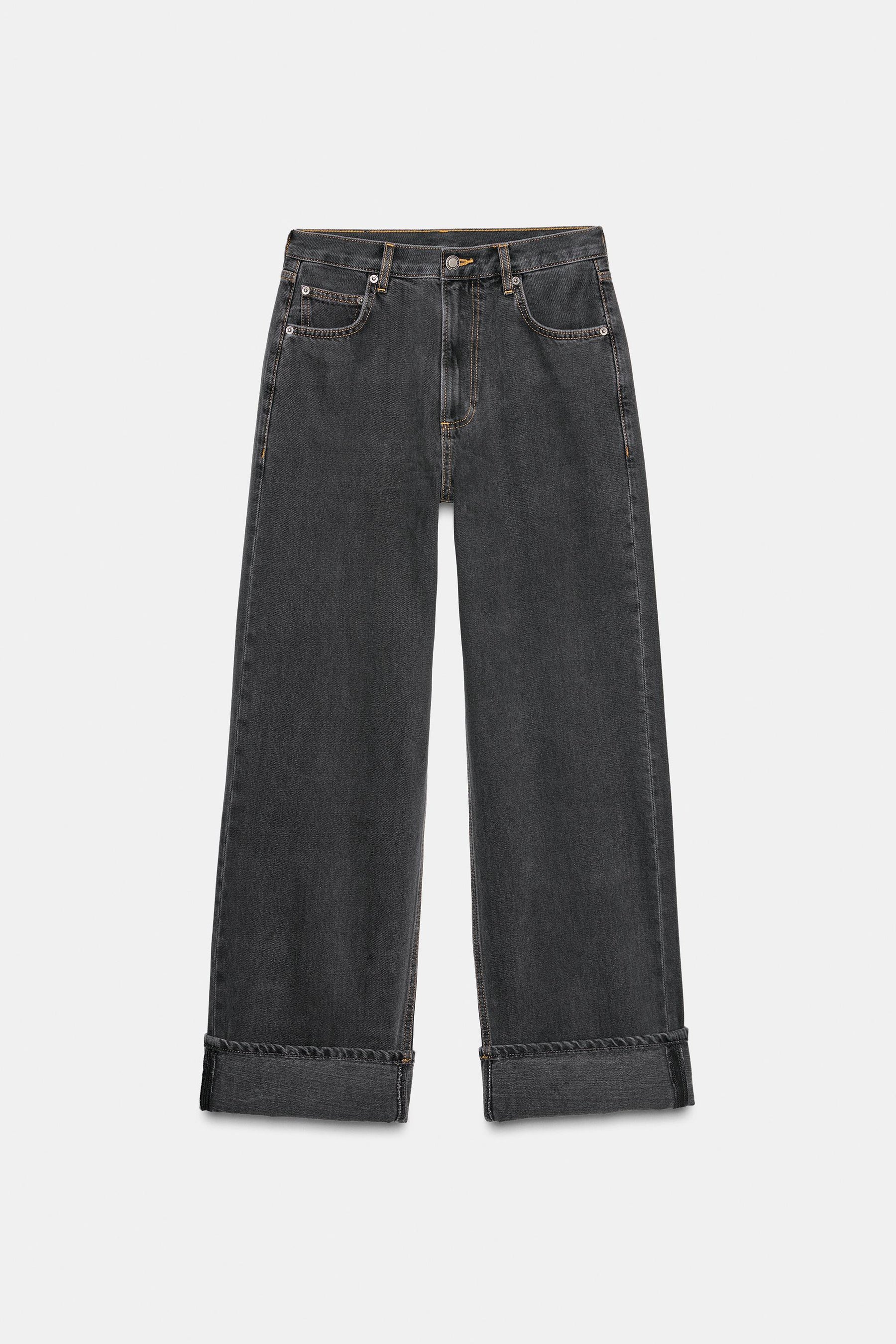 Baggy-Jeans mit mittelhohem Bund