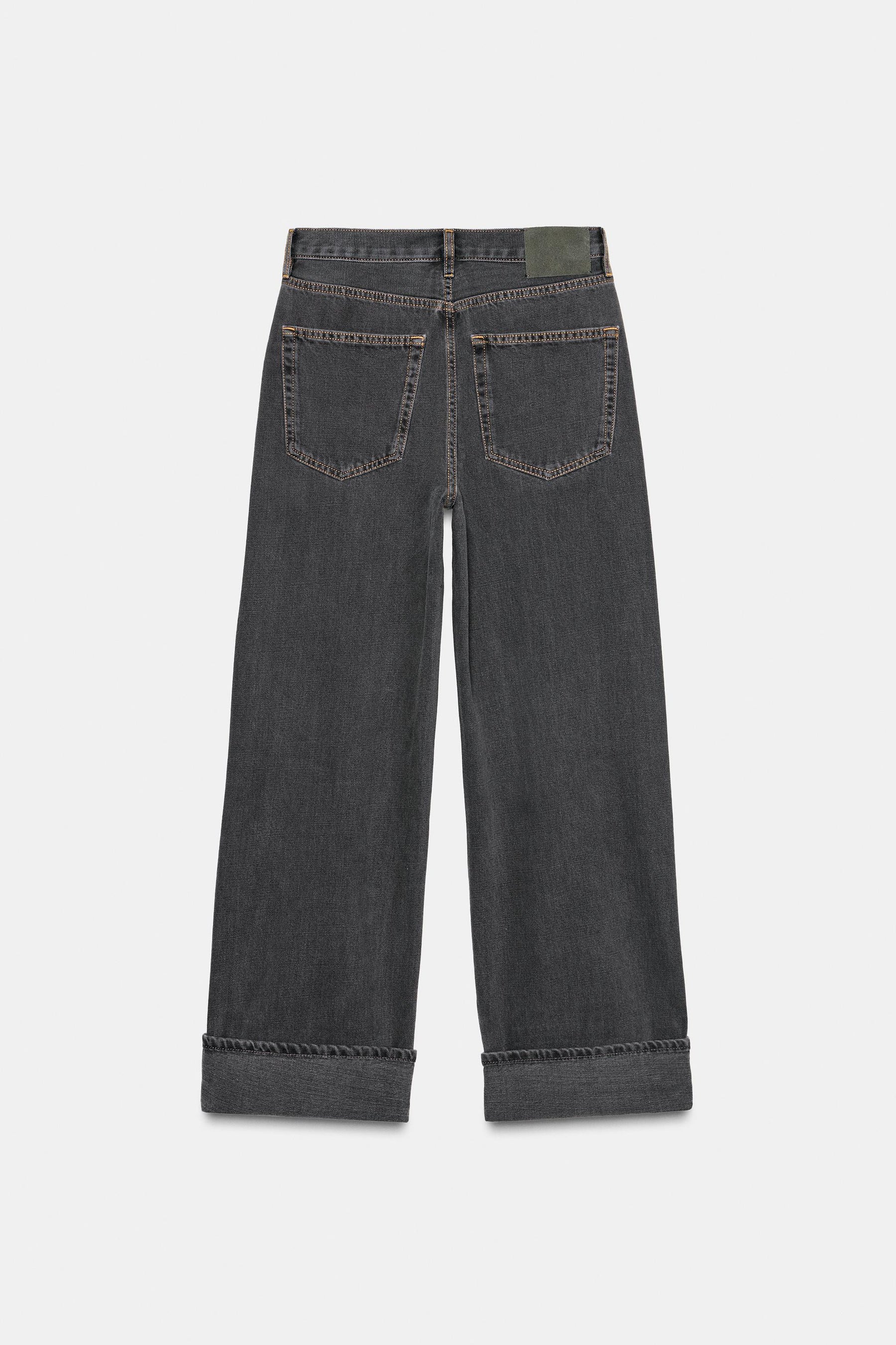 Baggy-Jeans mit mittelhohem Bund