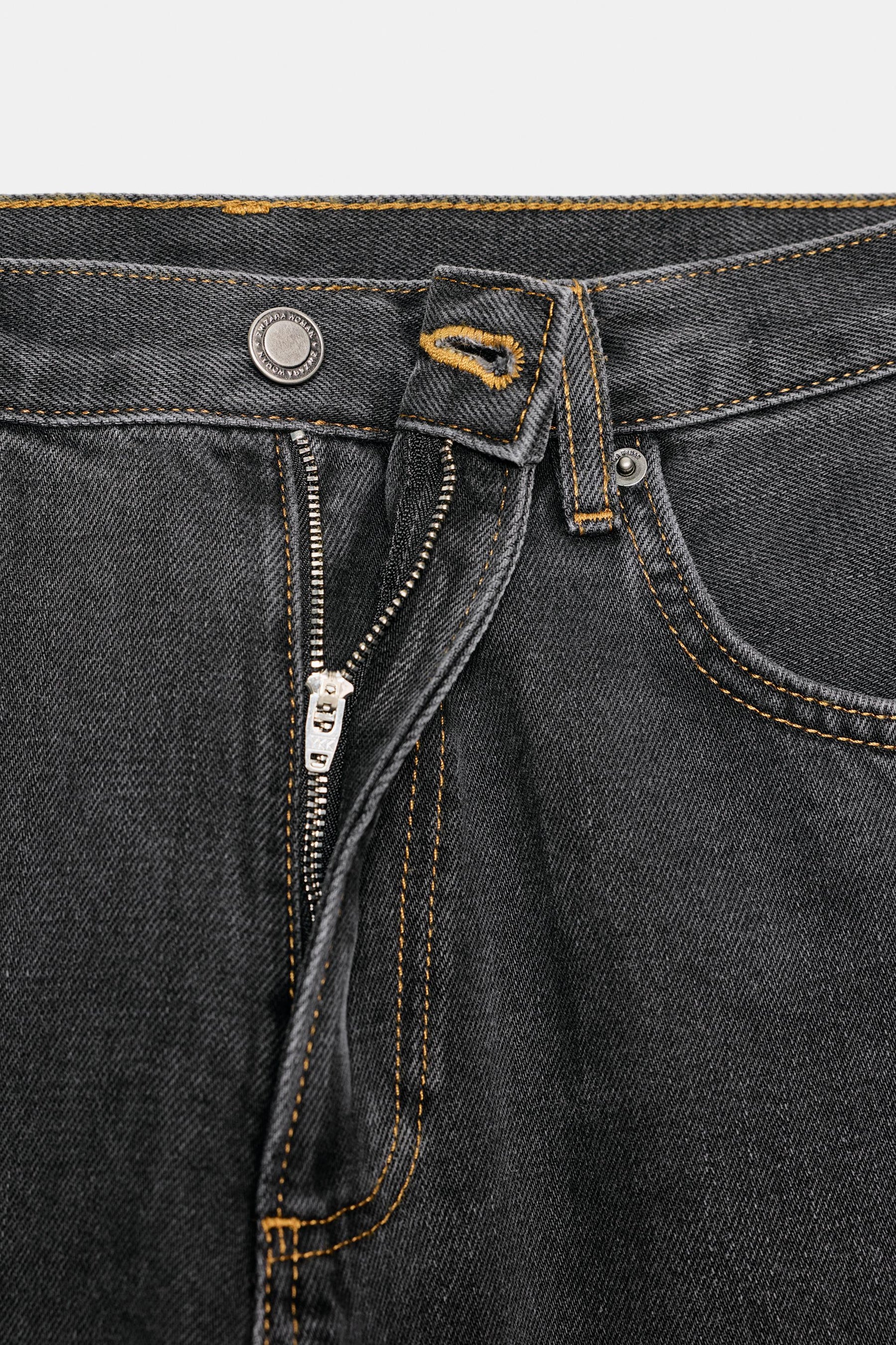 Baggy-Jeans mit mittelhohem Bund