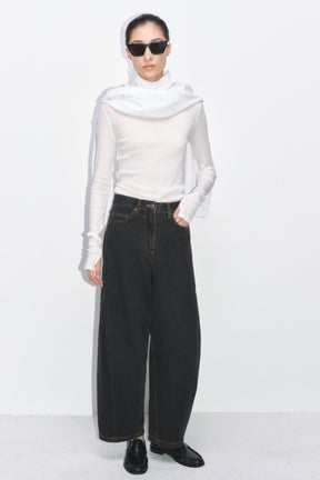 Ankle Balloon Mid-Waist Jeans