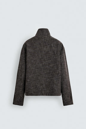 RELAXED FIT TEXTURED OVERSHIRT - Image 7