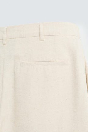 COTTON/LINEN PLEATED TROUSERS - Image 10