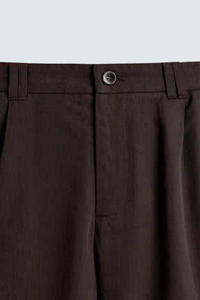 LYOCELL-COTTON CARGO BERMUDA SHORTS - Image 9