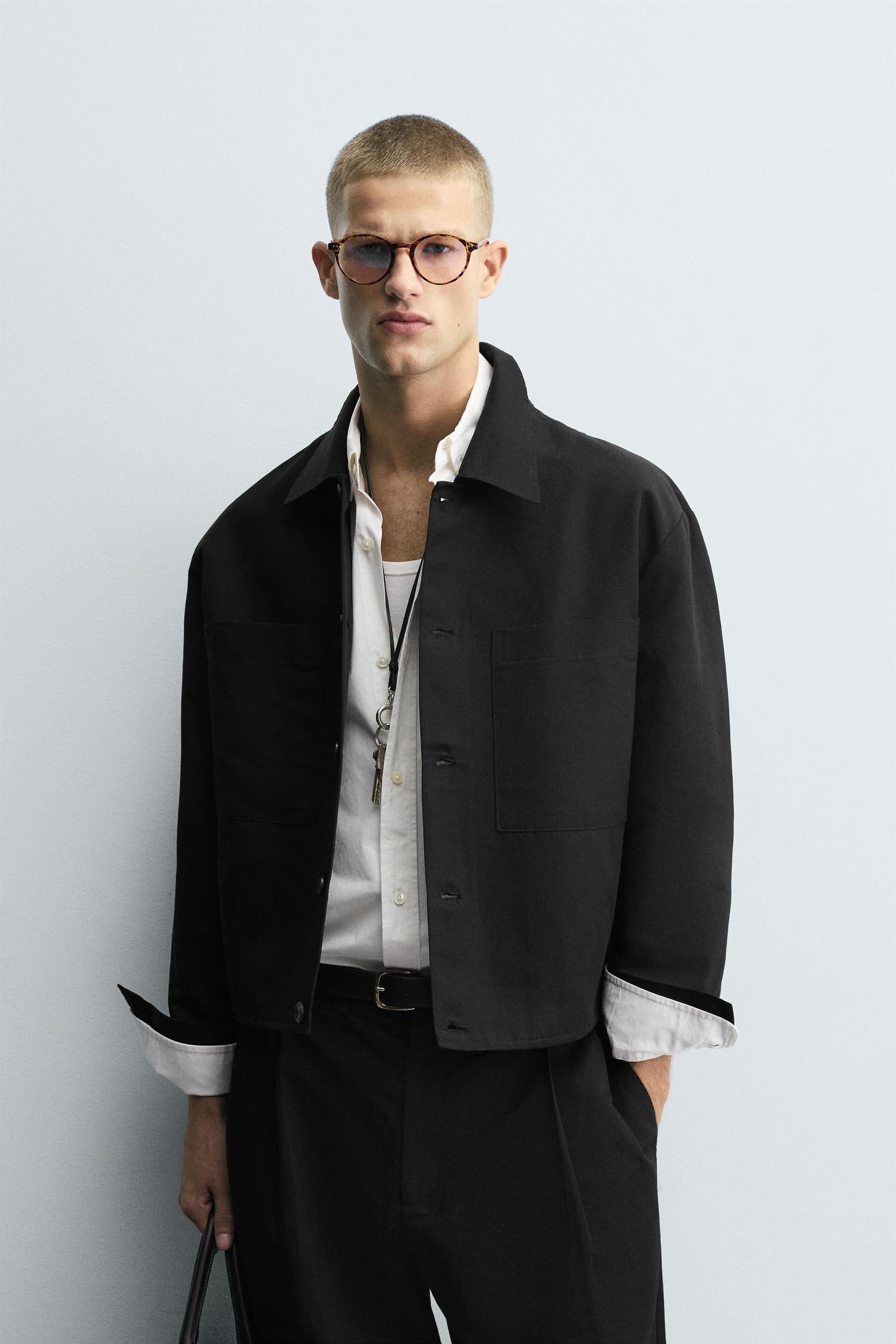 RELAXED FIT OVERSHIRT WITH POCKETS - Image 2