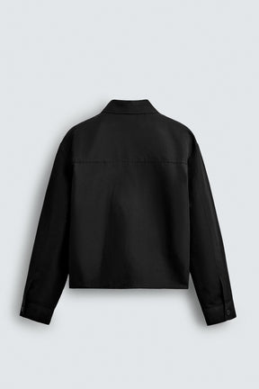 RELAXED FIT OVERSHIRT WITH POCKETS - Image 7