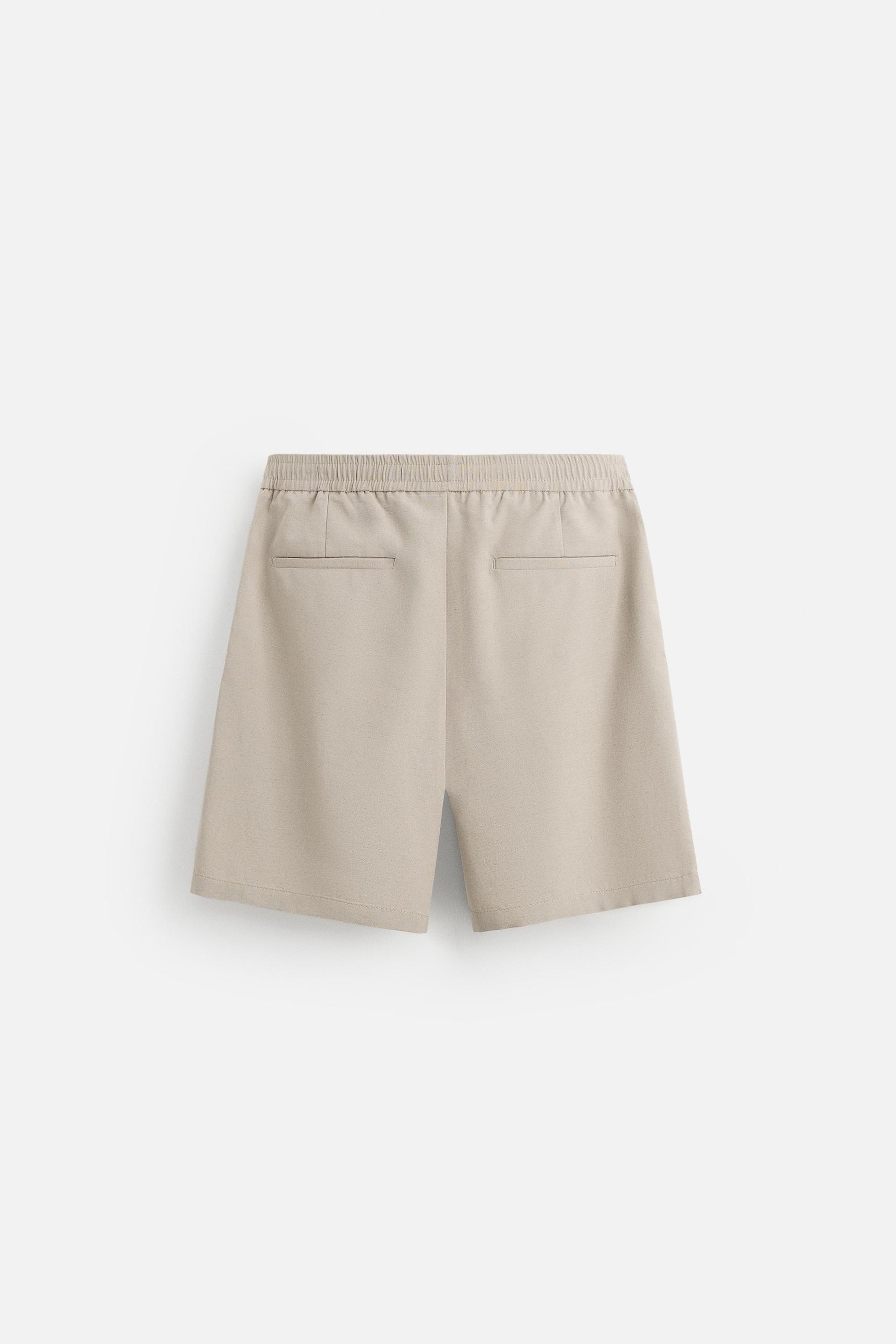 TEXTURED REGULAR FIT BERMUDA SHORTS - Image 7