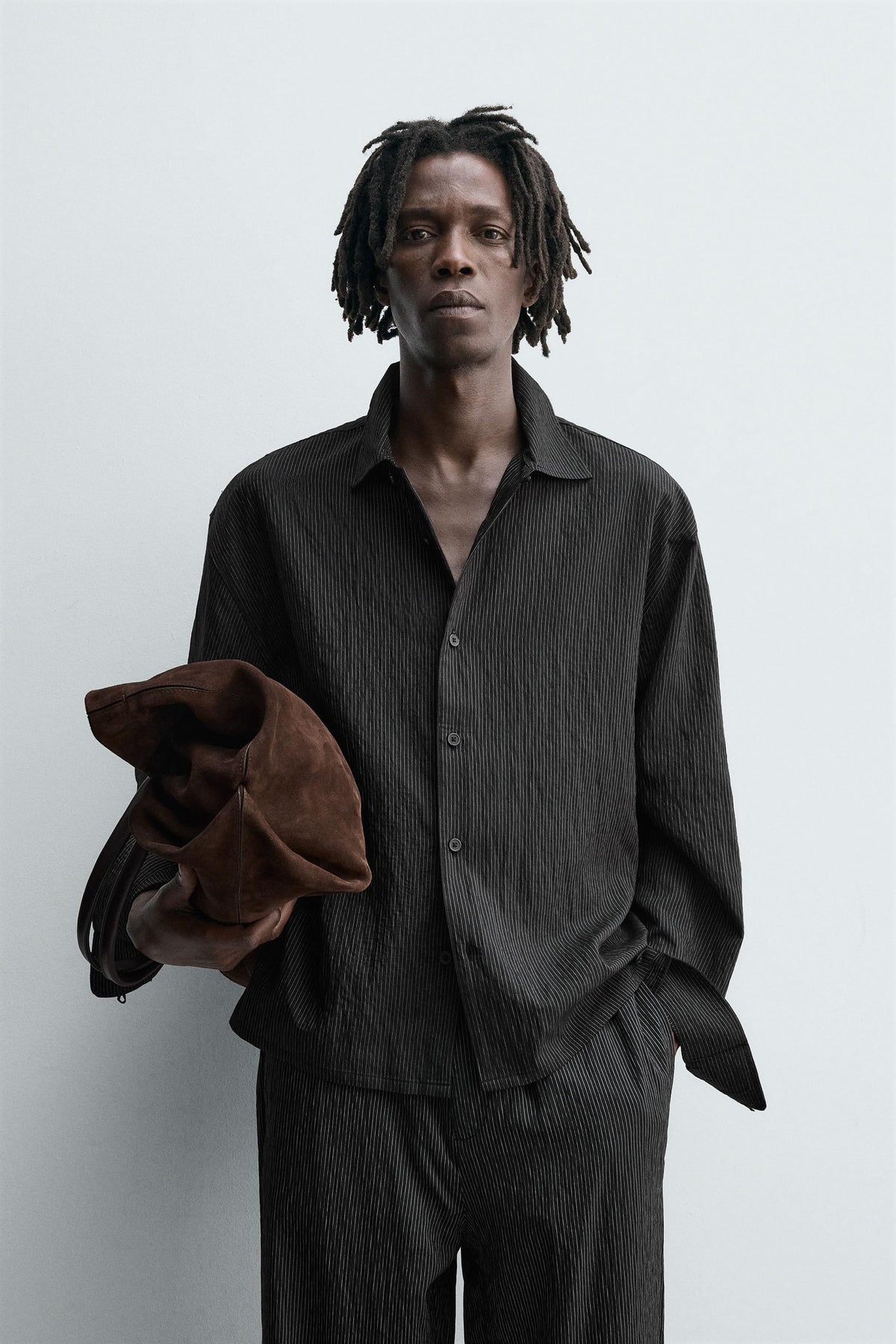 STRIPED FLOWING SHIRT - Image 2