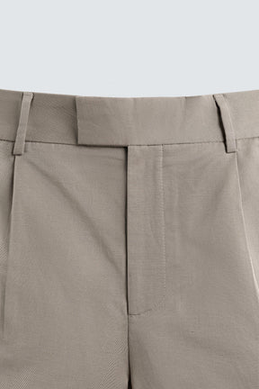 RELAXED FIT PLEATED BERMUDA SHORTS - Image 9