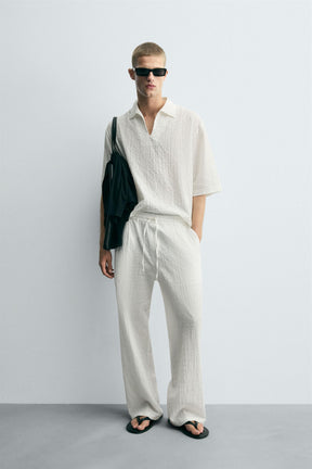 TEXTURED POLO SHIRT - Image 1