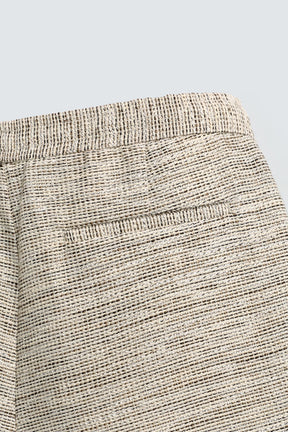 TEXTURED CONTRAST BERMUDA SHORTS - Image 9