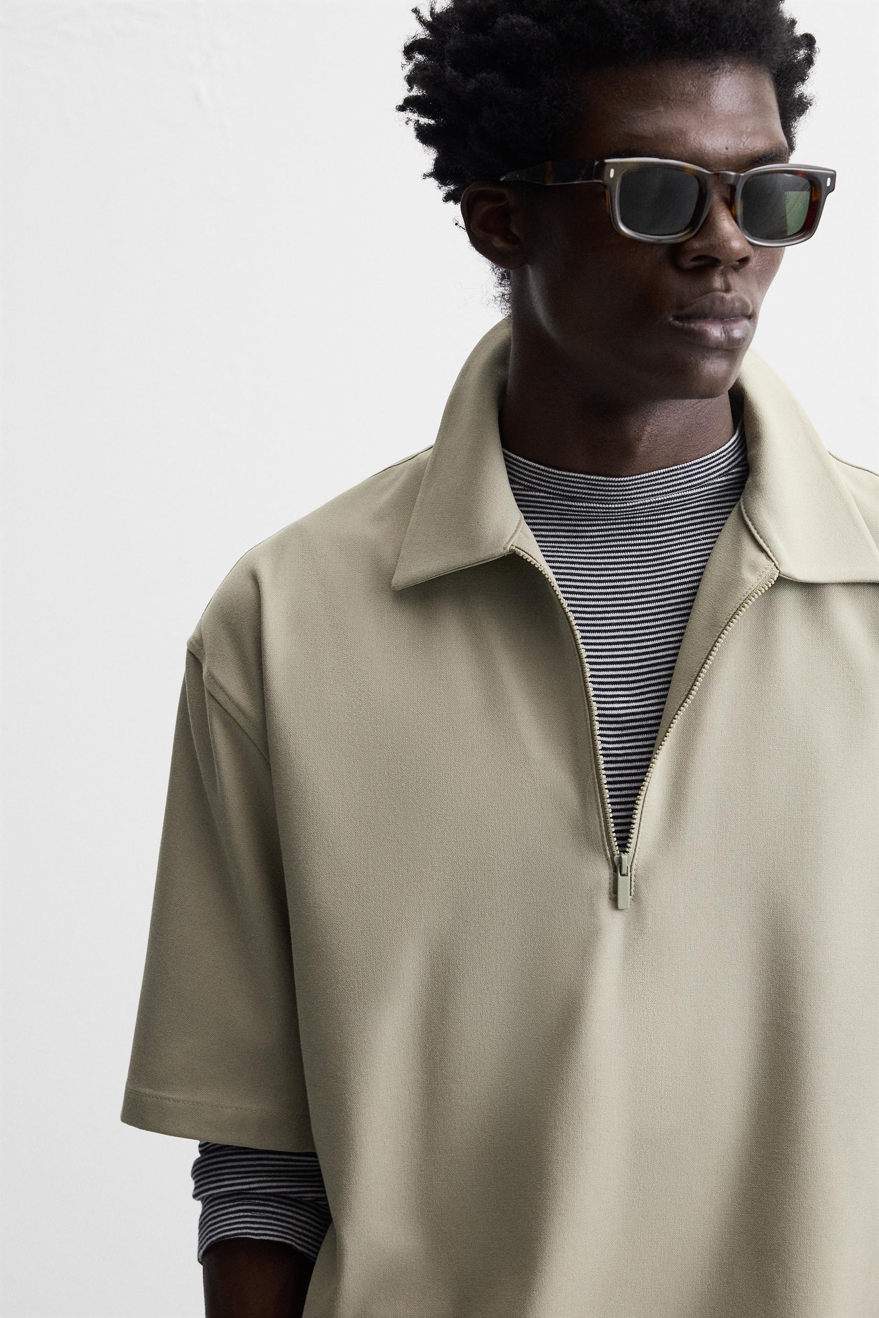 TECHNICAL ZIP-UP POLO SHIRT - Image 5