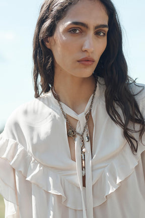 Ruffled Bow Blouse Limited