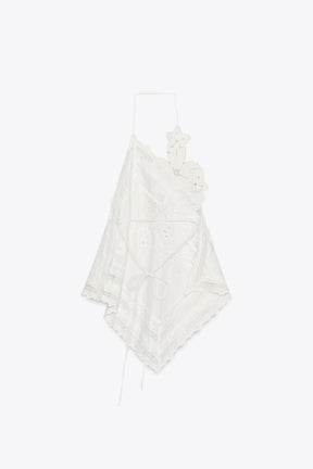 Floral Asymmetric Fashion Top