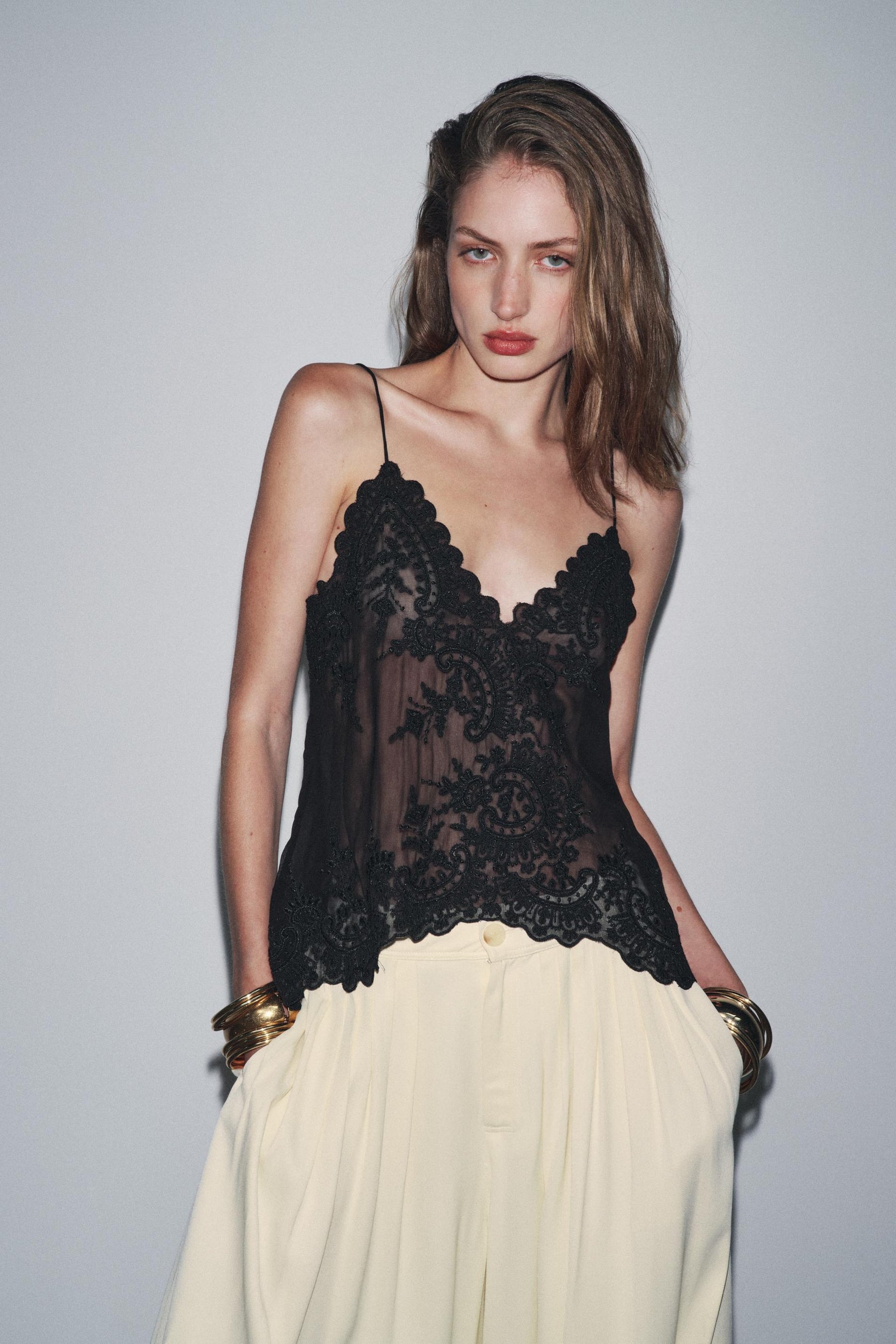 Spitzen-Camisole-Top